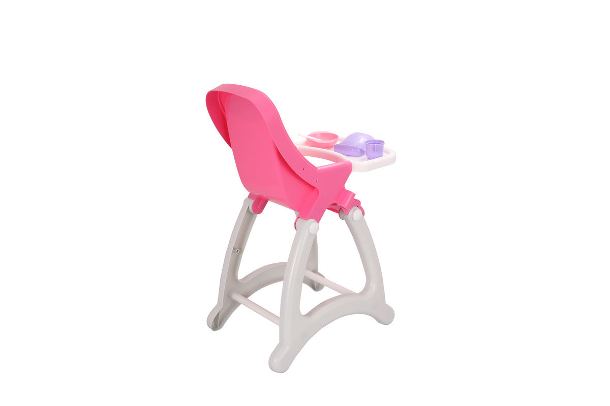 Polesie - Doll's High Chair (box)Toys & GamesA realistic highchair will make the game much more interesting.Your child will have fun with their babies. The set for feeding includes: a bowl, a spoon, a sippy cup and an apron. FEATURES: Polesie toys are mad
