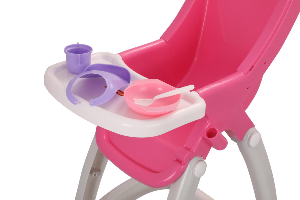 Polesie - Doll's High Chair (box)Toys & GamesA realistic highchair will make the game much more interesting.Your child will have fun with their babies. The set for feeding includes: a bowl, a spoon, a sippy cup and an apron. FEATURES: Polesie toys are mad