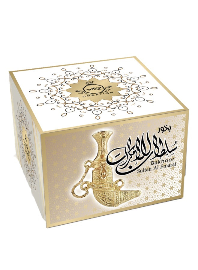 A to Z Creation Bakhoor Sultan Al Emarat 70gmPerfumes & FragrancesEmits a scented fragrance that is sure to uplift your mood. Creates an elegant statement while levitating the home decor scheme. Oriental fragrance that is formulated with scented and envir