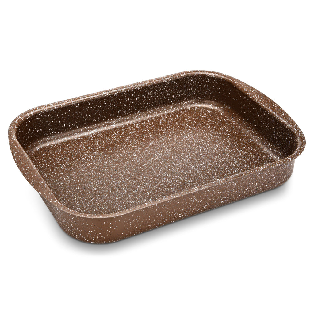 FISSMAN Roaster 35x25x6cm Aluminium with Non-Stick CoatingKitchen Storage4998 Roaster 35x25x6 cm (aluminium with non-stick coating) The main characteristic and the pride of FISSMAN is the ultra-strong multi-layer non-stick TouchStone coating that was deve