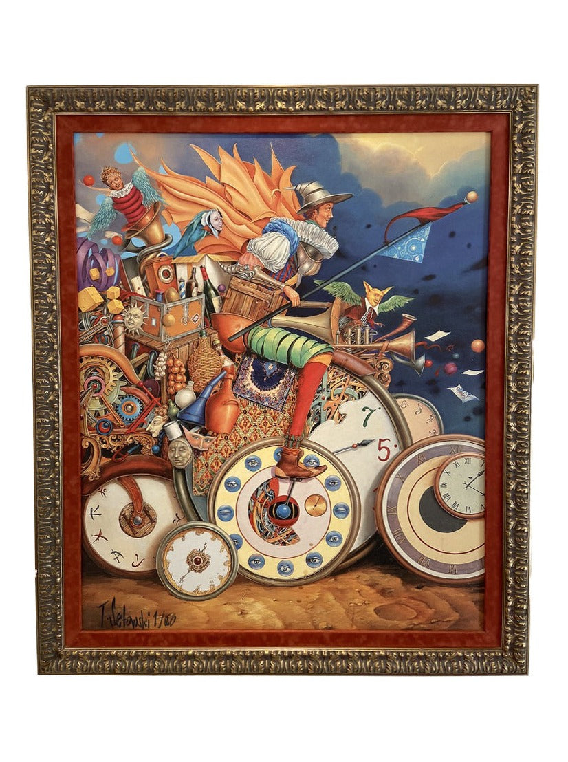 Time Rider Don Quicote By Tomek SetowskiFine ArtLimited Edition Print on Canvas Signed 1/20 (framed) Size: 120 x 100cm