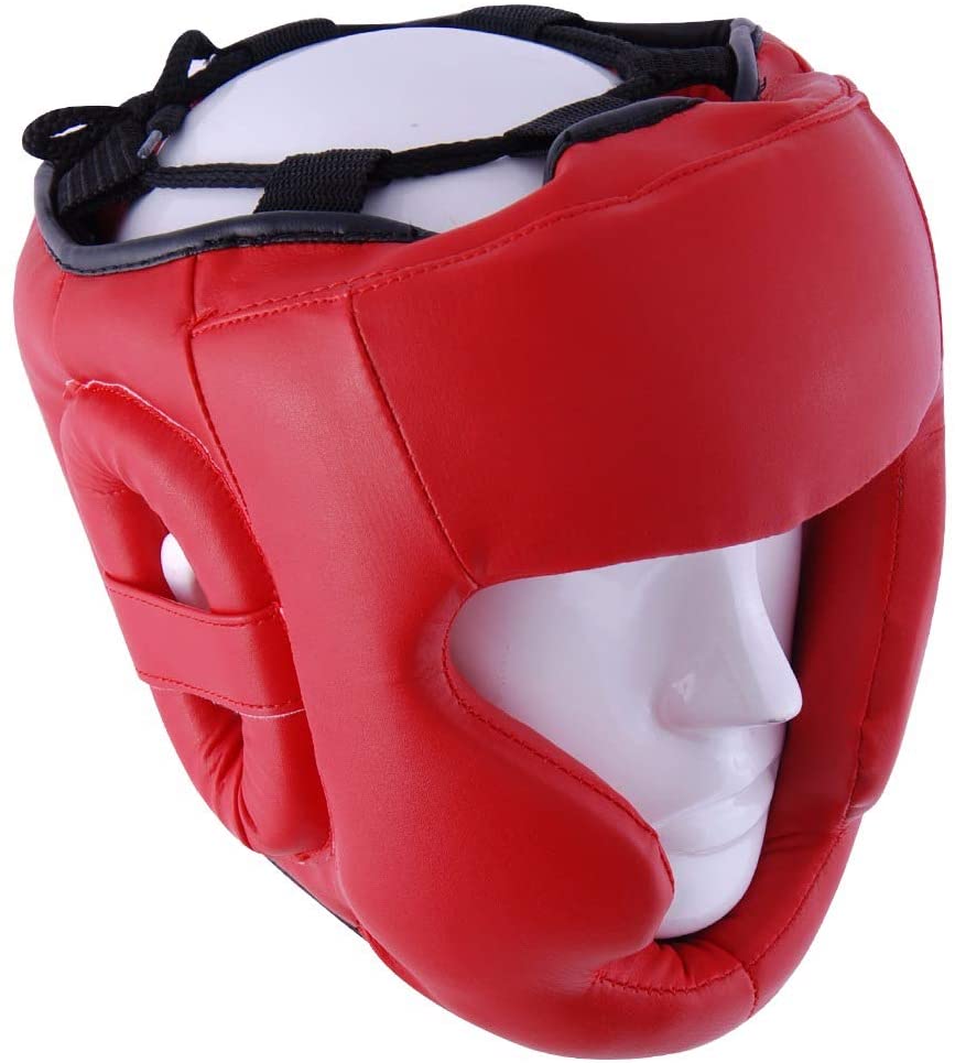 Max Strength- Head Guard, Boxing Headguard, MMA Headguard Martial arts Headgear for Protection & Training, LargeEquipmentsKey Feature SUPERIOR Quality- The condensed shock absorbent foam, protects the head in the areas most at risk while sparring. The com