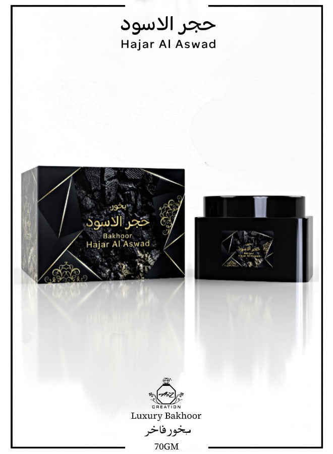 A to Z Creation Bakhoor Hajar Al Aswad 70gmPerfumes & FragrancesEmits a scented fragrance that is sure to uplift your mood. Creates an elegant statement while levitating the home decor scheme. Oriental fragrance that is formulated with scented and environ