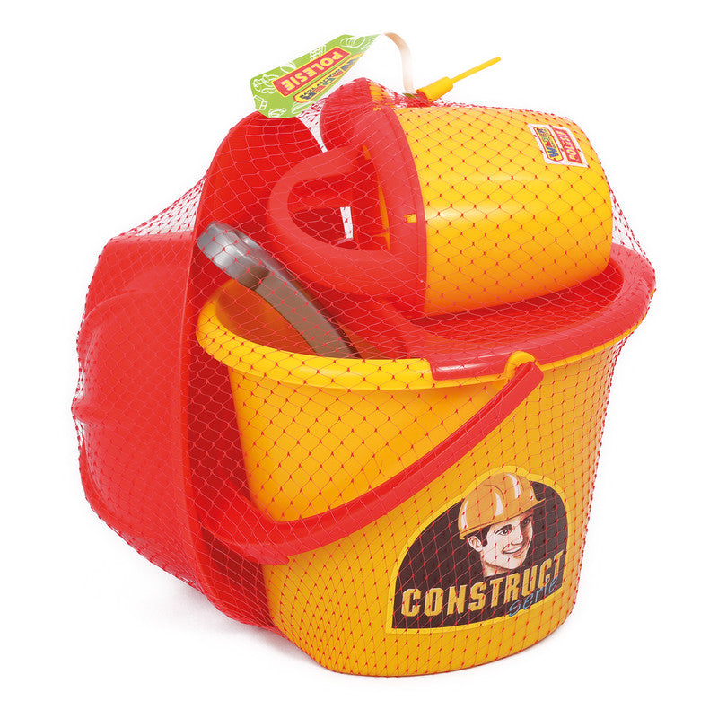 Polesie - Bucketset Worker Construct, 7 pcsToys & GamesWith the Bucketset Worker Construct, children can have fun in the park.They can play with sand using this toy. Set Contains : * Mold - 1 pc * Triangular trowel - 1 pc * Helmet - 1 piece * Watering can