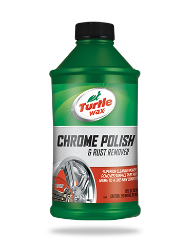 Turtle Wax Chrome Polish & Rust Remover 355MLCar CareSuperior cleaning power removes surface rust & grime and provides a brilliant, mirror-like shine. Easy to use - works great on chrome bumpers, wheel & accessories. STEP 1Shake well. Apply polish with a