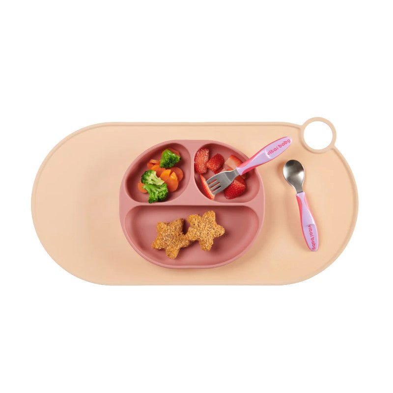 Vital Baby NOURISH Silicone Suction Plate - Blash RaspberryNursing & FeedingMealtimes can be mess and stress free with the NOURISH silicone suction plate. 4 super strong suction pads help to prevent tips, spills, splats and tears at mealtimes which, when