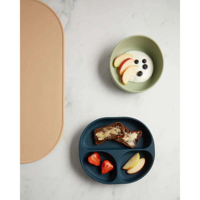 Vital Baby NOURISH Silicone Suction Bowl Set - Crushed MintNursing & FeedingMealtimes can be mess and stress-free with the NOURISH silicone suction bowl set. The super strong suction pad helps to prevent tips, spills, splats and tears at mealtimes. Scoope