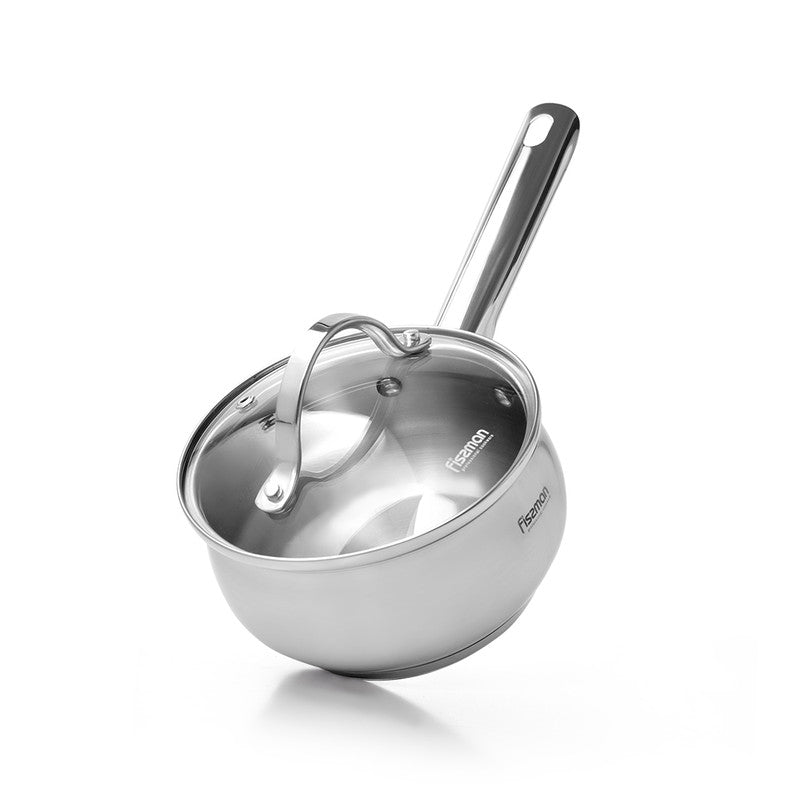 FISSMAN MARTINEZ Saucepan with glass lid 14x7 cm / 1.1 LTR (stainless steel)Kitchen StorageFISSMAN values its customers and pays great attention to the quality of all of its products. MARTINEZ cookware series is made from the safest high-quality grade 18/