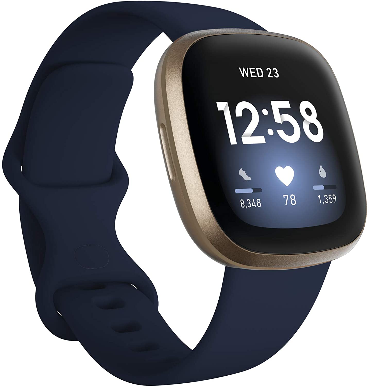 Fitbit Versa 3 Fitness Aluminum Wristband with Heart Rate Tracket