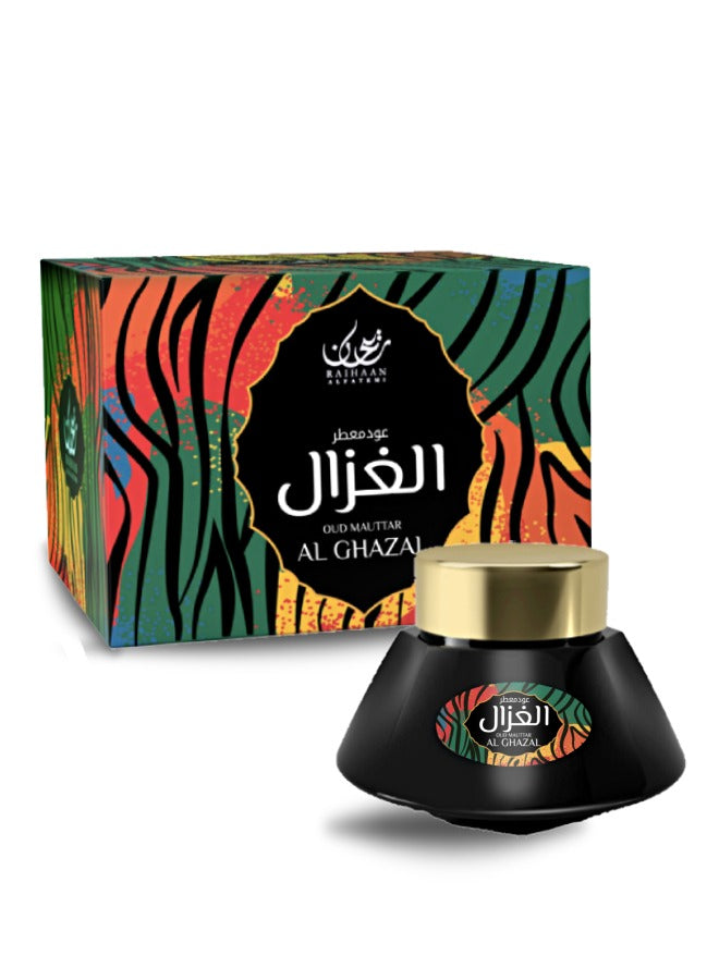 Al Ghazal Ultimate Bundle Offer - 350ml Air Freshener | 70gm Bakhoor | 25gm Oud MuattarHome Environment3pcs Gift Set - "Al Ghazal" 350ml Air Freshener Al Ghazal - Concentrated Air Freshener that give you the feel of Arabic. With the musky, oriental woody