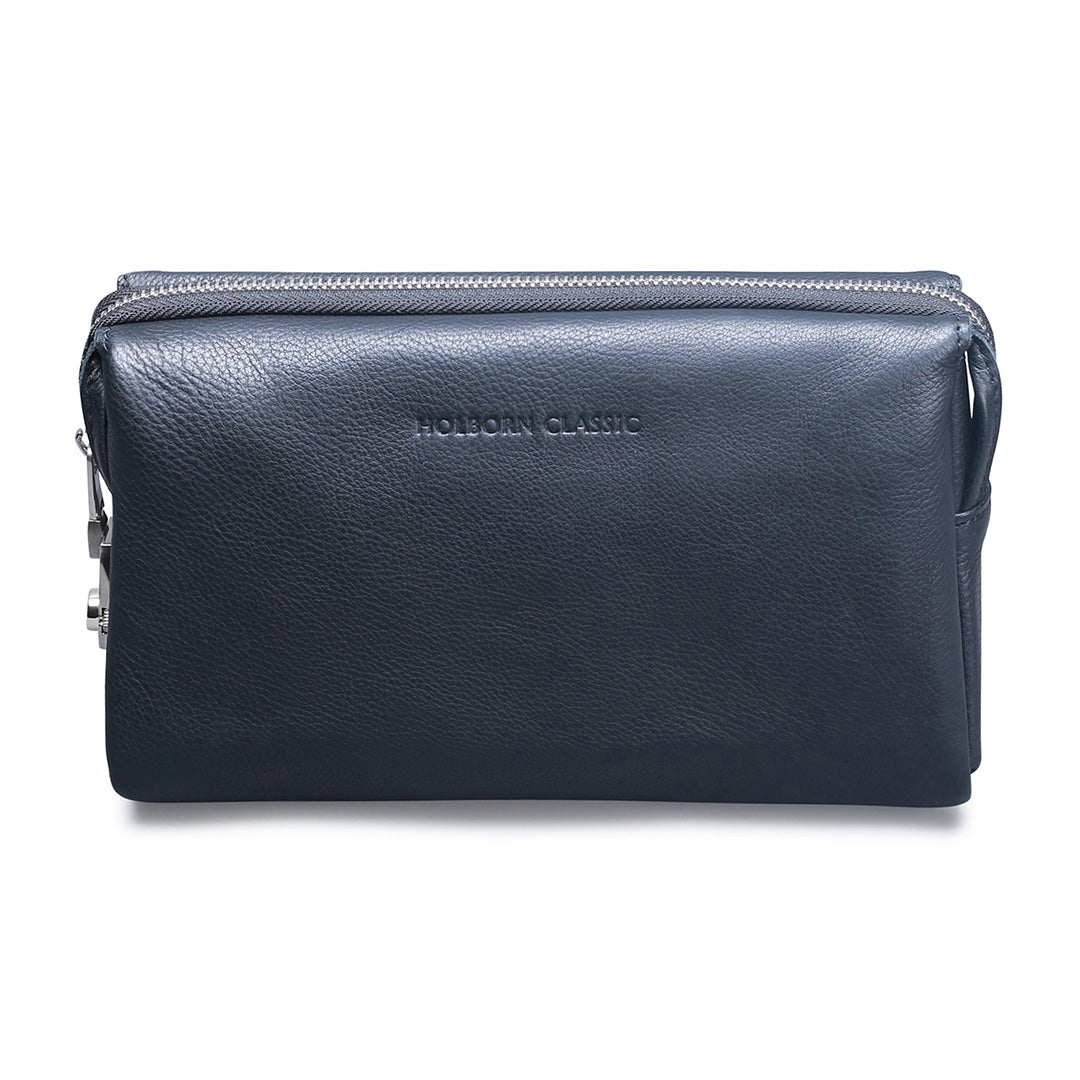 Holborn Classic Mens Carryall pouchHandbags & WalletsCrafted from genuine cowhide leather, this Men's Carryall pouch offers durability and style. The combination lock keeps your belongings secure, while the multiple compartments and zip pocket provide con