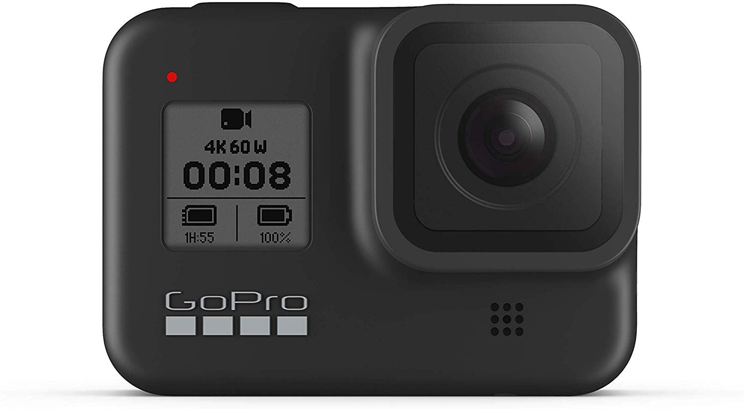 GoPro HERO8 - BlackCamerasBeyond Next Level.With unshakable HyperSmooth 2.0 stabilization and built-in mounting, 8 is the one. Mod it outAdd lights, mics and more–and get your creative on. Media ModGet premium shotgun-mic performance, 3.5mm mic and HDMI-o