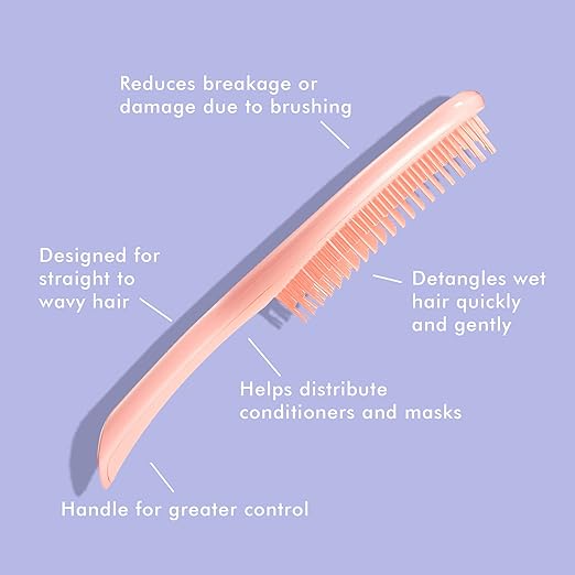 The Large Wet Detangler -Peach /PeachHair CareOne of Tangle Teezer’s best loved products has supersized! Taking the same teeth technology as our The Wet Detangler, their superior detangling benefits are now spread over a bigger brushing surface area – ide