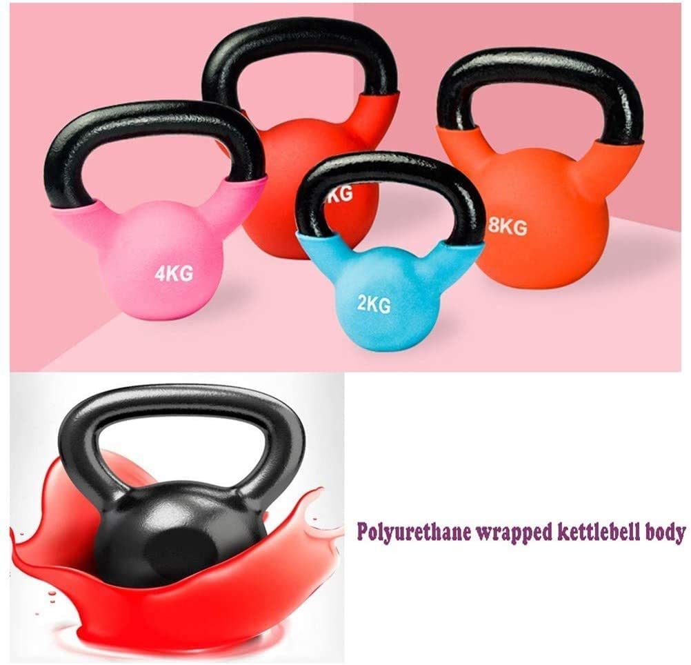 Max Strength-14kg Coated prfessional Kettle Bell Weights for UNISEX - Solid Cast Iron Weights with Special Protective Bottom, (Random Color)