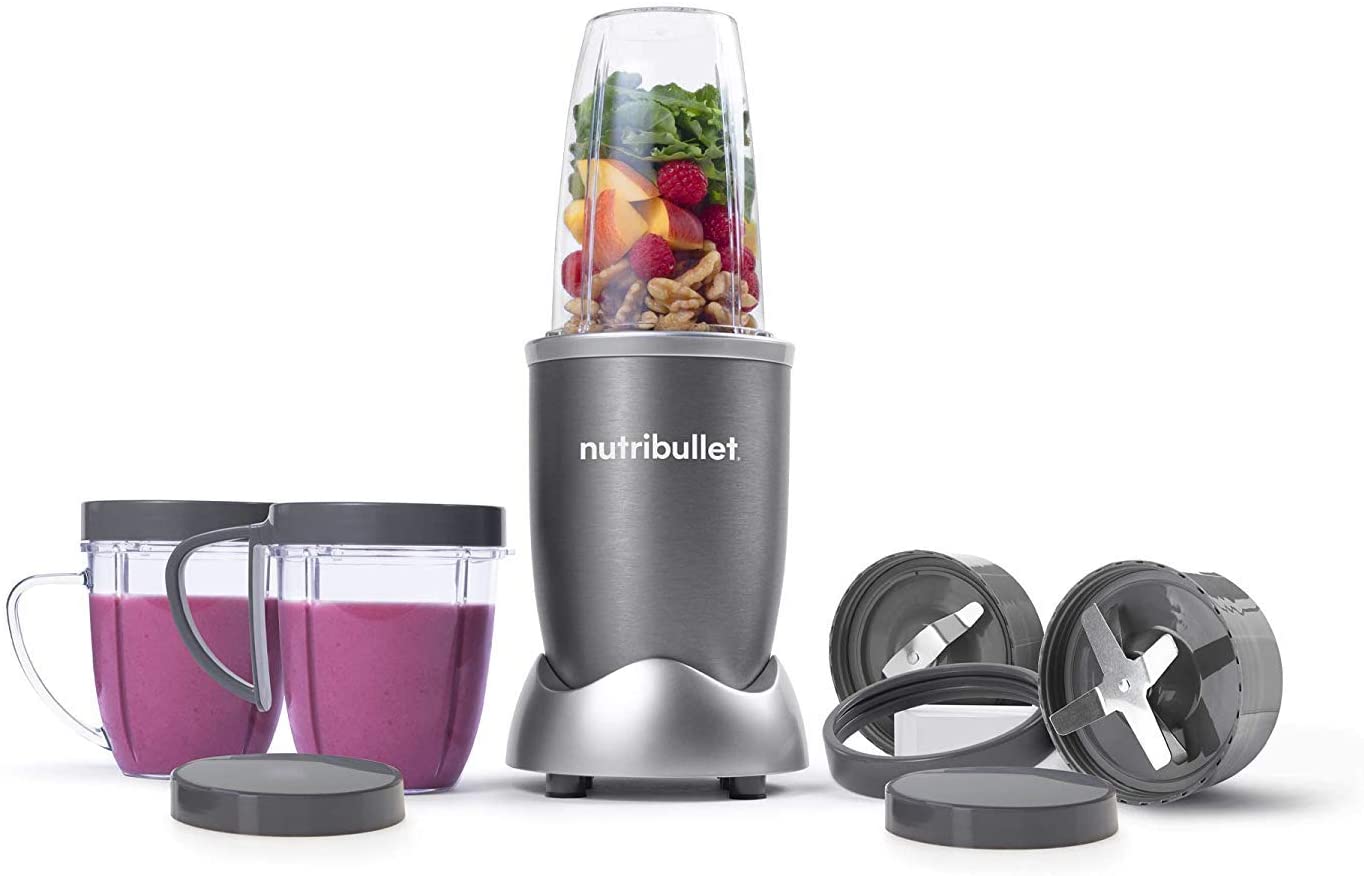 Nutribullet 600 Watts, 12 Piece Set, Multi-Function High-Speed Blender, Mixer System with Nutrient Extractor, Smoothie Maker