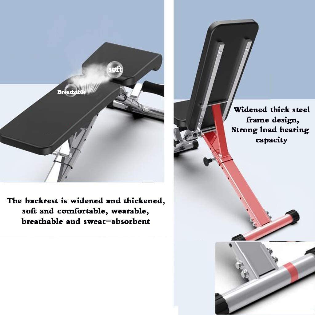 Folding Dumbbell Bench AB Bench, Incline Decline Foldable Weight Lifting Bench Adjustable Sit Up Bench for Home, roman chair, weightlifting chairCardio TrainingThis flexible weight bench will provide you with a number of movements, enabling a lot of stren