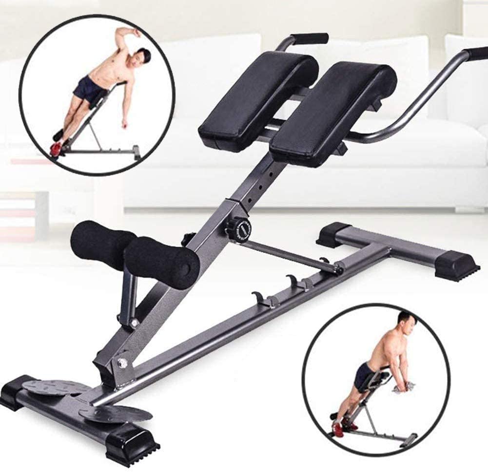 Roman Chair Multifunction Fitness Chair Bench for Crunch and Abdominal Hyperextensions with Adjustable Height and Adjustable and Fully Resealable