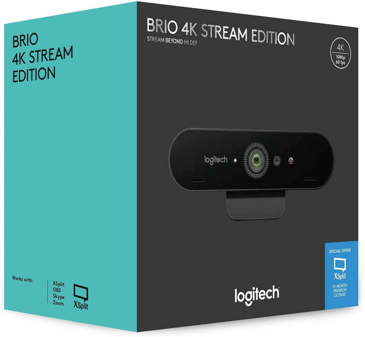 Logitech BRIO 4K Streaming WebcamComputer & Laptop AccessoriesLogitech BRIO 4K Streaming Webcam Hi Twitch all guns a-blazing Achieve maximum impact when streaming on Twitch or YouTube with the ultra HD 4K capturing your facial features and expressions in