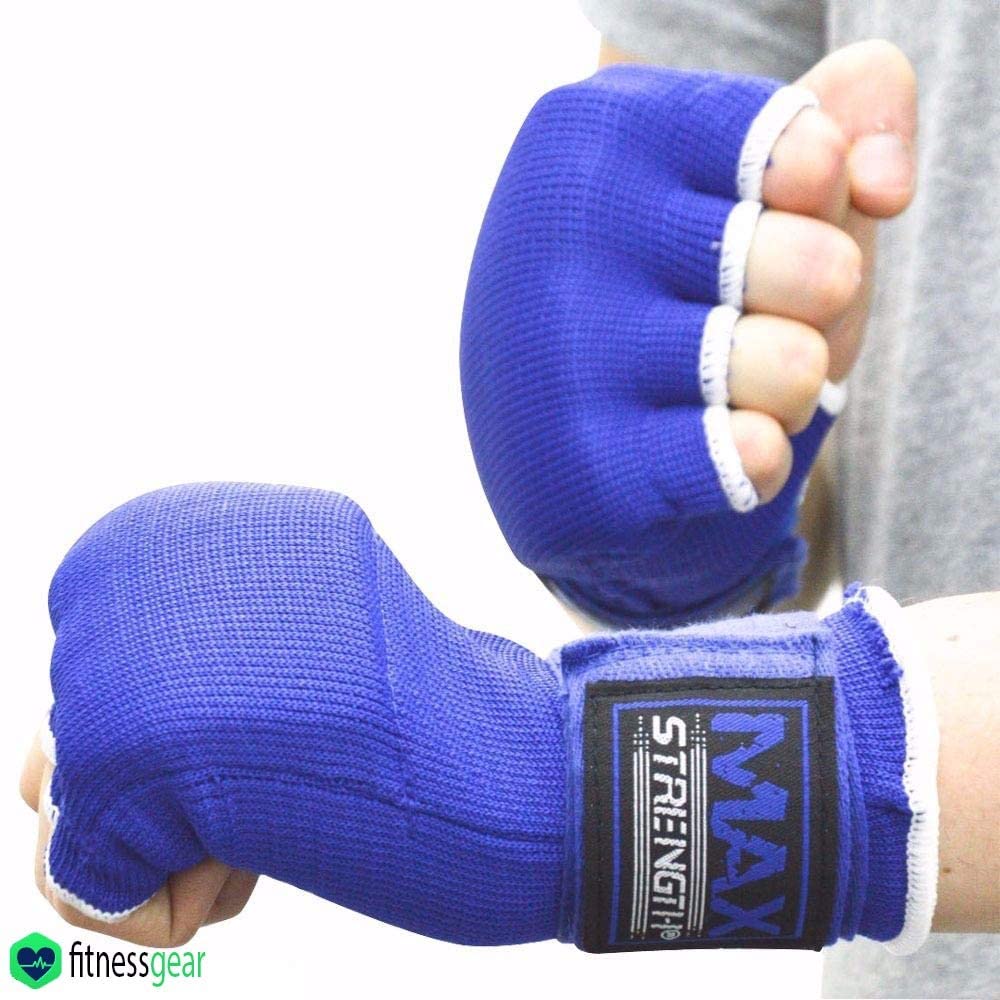Max Strength-Boxing Hand Wraps Inner Gloves (Blue, L/XL)…
