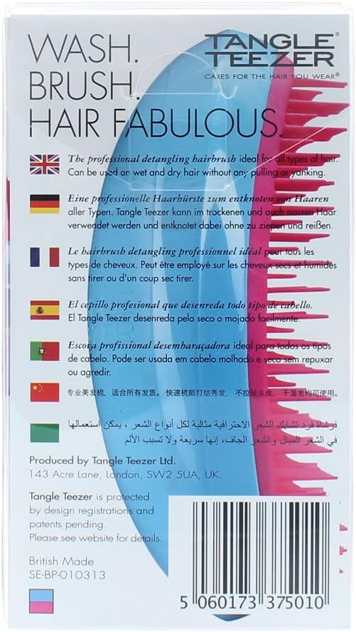 T.T Elite Blue BlushHair CareOffering a salon quality finish, Salon Elite is the hair brush professionals use to untangle knots with minimum fuss, breakage and damage, leaving hair detangled, soft and shiny.