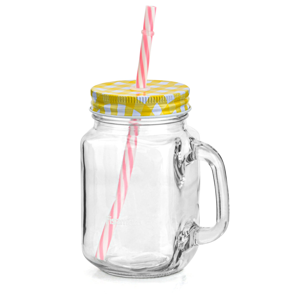 FISSMAN Ceramic Smoothie Glass Jar 550mlKitchen Storage6406 Smoothie glass jar 550 ml (glass)