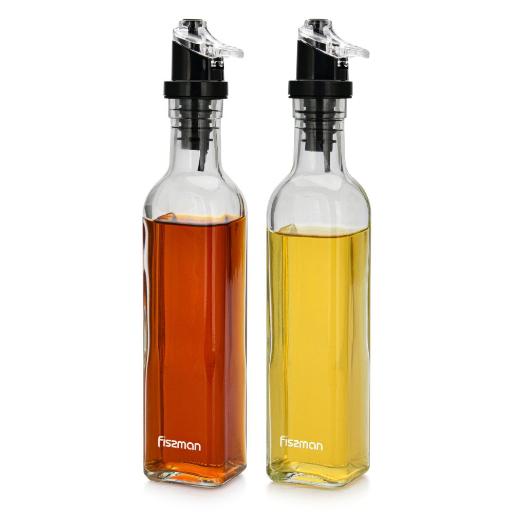 FISSMAN Oil&Vinegar Bottle Glass Set 2x250mlKitchen Storage6514 Oil&Vinegar bottle set 2x250 ml (glass) A broad selection of high quality kitchen utensils designed specifically to make your cooking simple, quick and easy. Each element of the design is ver
