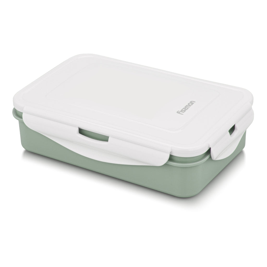 FISSMAN Rectangular lunch box 20.7x13.5x5cm/800ml Green color (Plastic)Kitchen Storage6780 Rectangular lunch box 20.7x13.5x5 cm / 800 ml Green color (plastic)