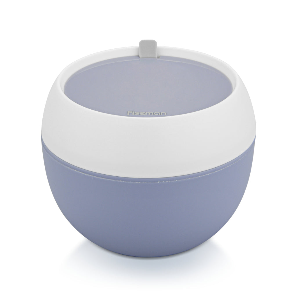 FISSMAN Round lunch box 14.8x14.8x12.1cm/800ml Blue color (Plastic)Kitchen Storage6803 Round lunch box 14.8x14.8x12.1 cm / 800 ml Blue color (plastic)