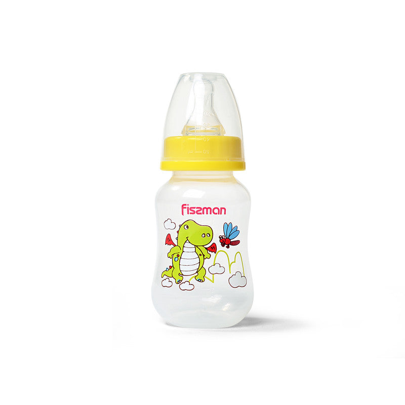 FISSMAN Feeding bottle 125 ml (plastic)Nursing & FeedingThe feeding bottle is made of food grade plastic. The material meets all the requirements for children's tableware, provides parents and children with comfort when using: does not contain bisphenol A