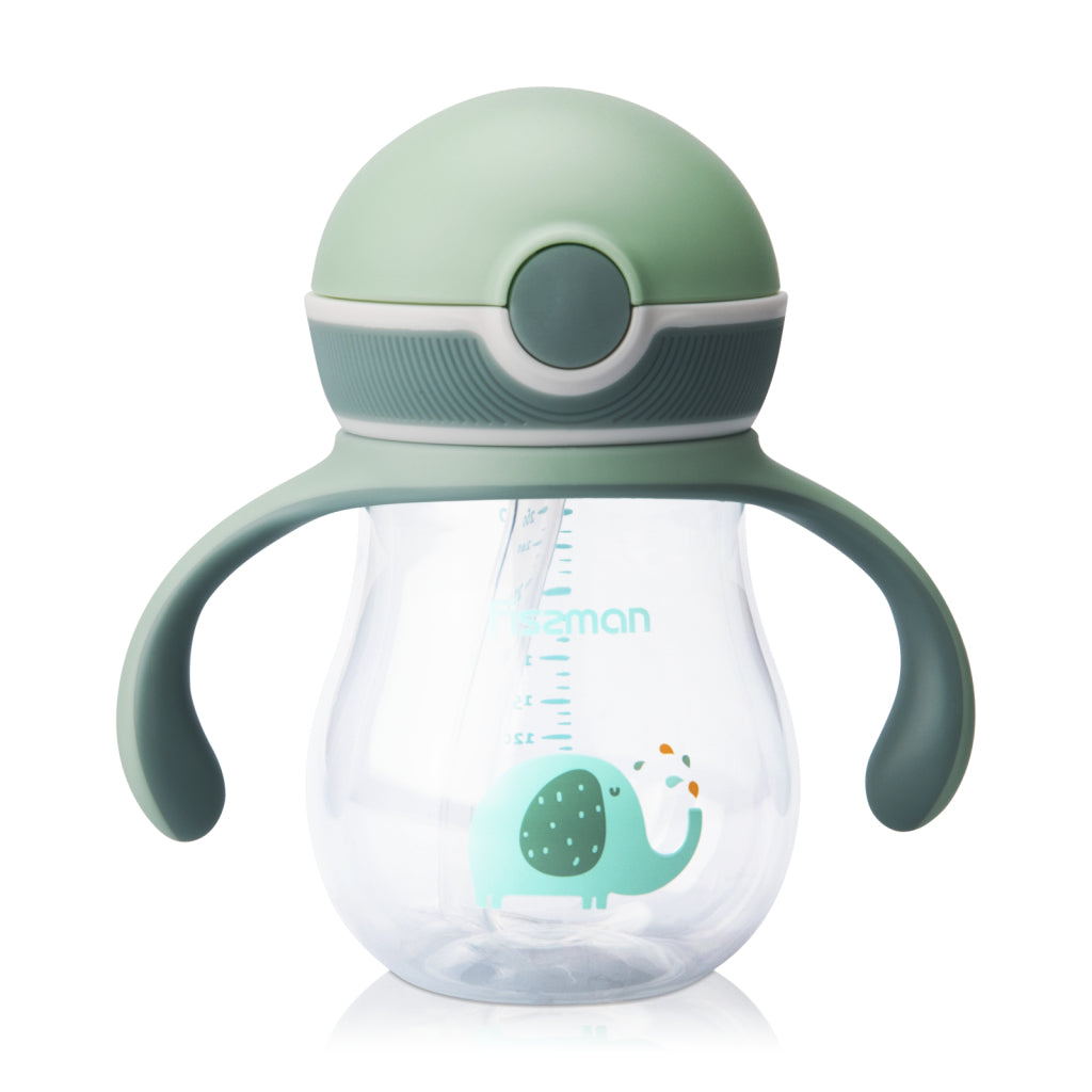 FISSMAN Food Grade Plastic Toddler Training Cup/Baby Green Sippy Drinking Bottle 260ml GreenNursing & Feeding6906 Training cup 260 ml (plastic)