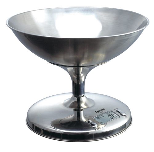 Dessini Stainless Steel Digital Kitchen Scale 5 Kg Capacity SilverMaximum Capacity - 5kg/11lb Division 1g/0.1oz Alarm Timer Temperature Indicator LCD Size - 47.2*23.5mm Care & Maintenance : Always use the scale on a solid and flat surface Avoid contact wi