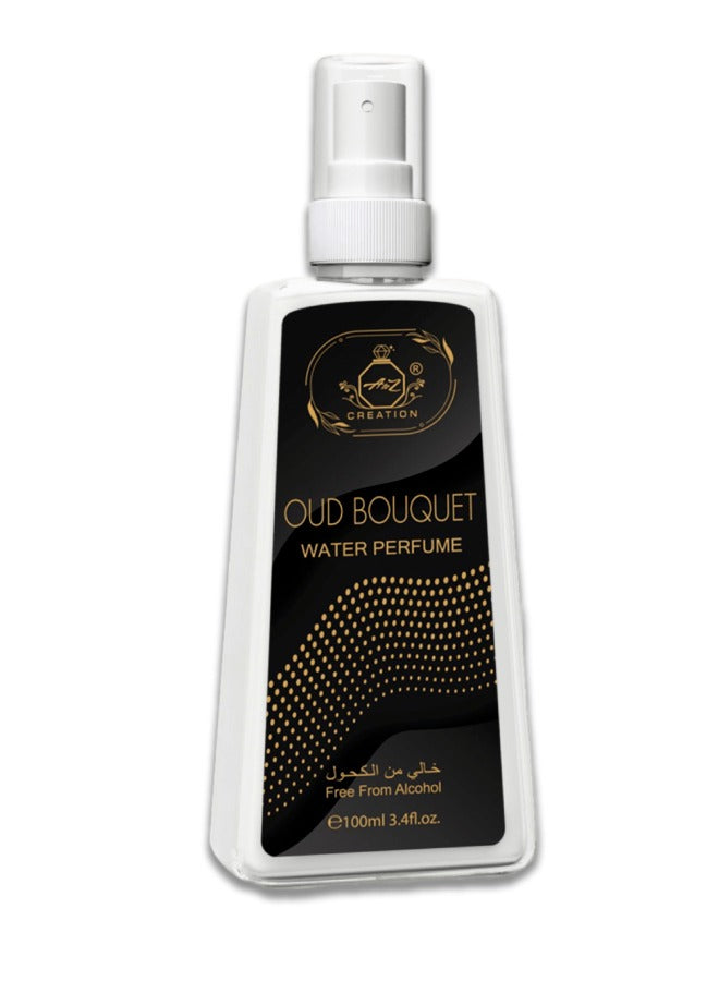 A to Z Creation Oud Bouquet Water Perfume 100ml (unisex)Perfumes & FragrancesTop notes of the composition of the new fragrance Oud Bouquet provides a unique spicy flavor of saffron, announcing rose petals in the heart combined with woody accords of oud an