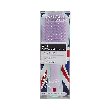 Mini Wet Detangler - Mint / LilacHair CareOur Mini Wet Detangler has had a sweet treat makeover! Using the same patented two-tiered teeth technology as The Wet Detangler, this size is perfect for travel, and has a savvy keyring hole on the handle that all