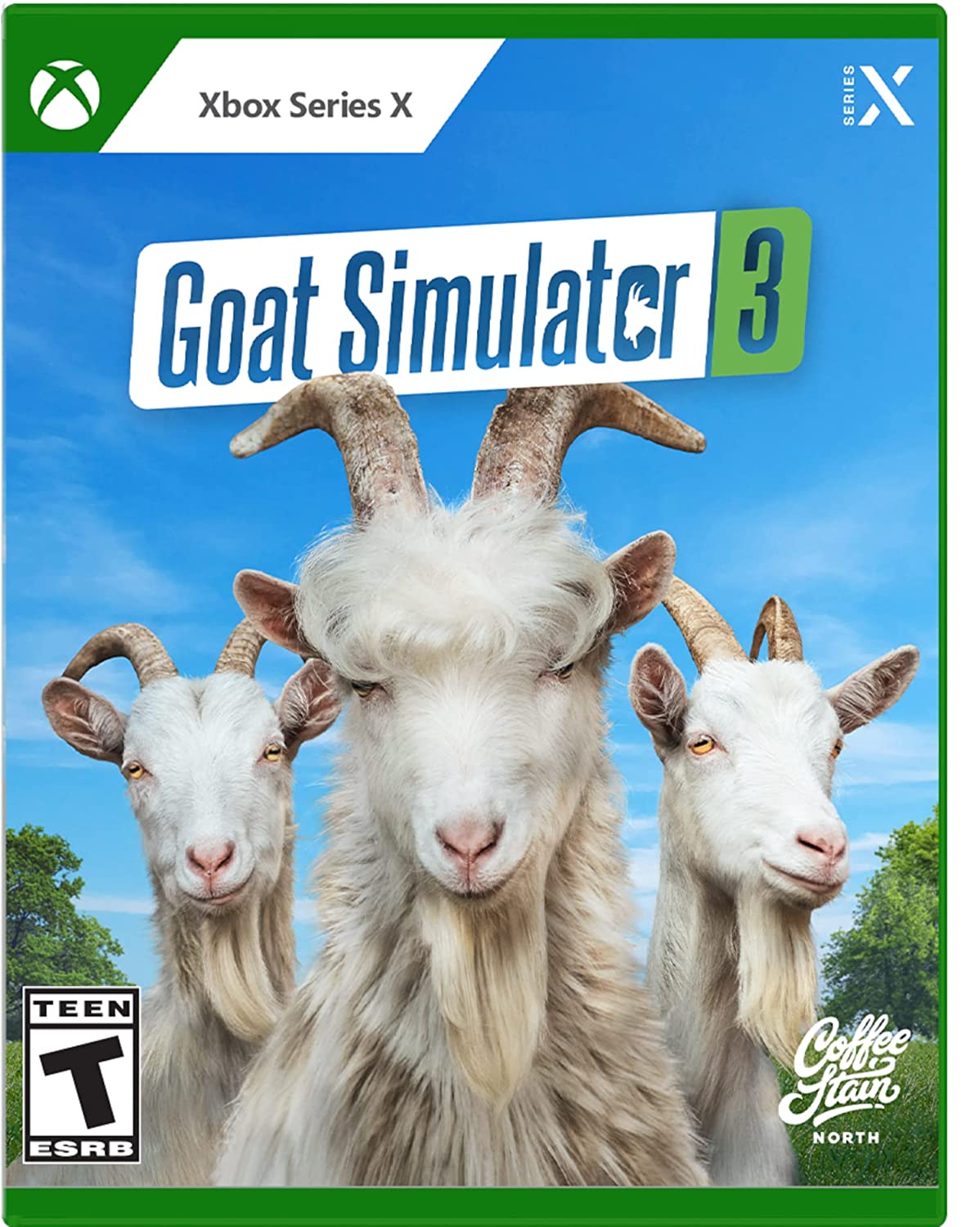 Goat Simulator 3Video GamesGather your herd and venture forth into Goat Simulator 3; an all-new, totally realistic, sandbox farmyard experience that puts you back in the hooves of no one's favourite female protagonist.That’s right – we’re doing this again