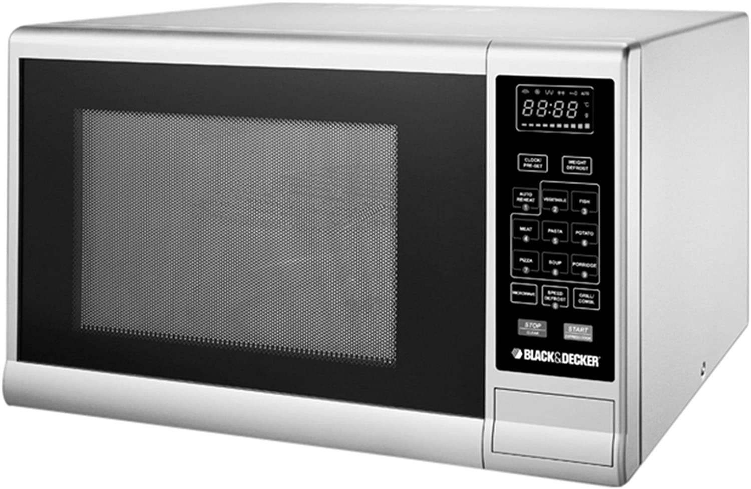 Black & Decker MZ3000PG-B5 30L Microwave Oven with Grill Silver