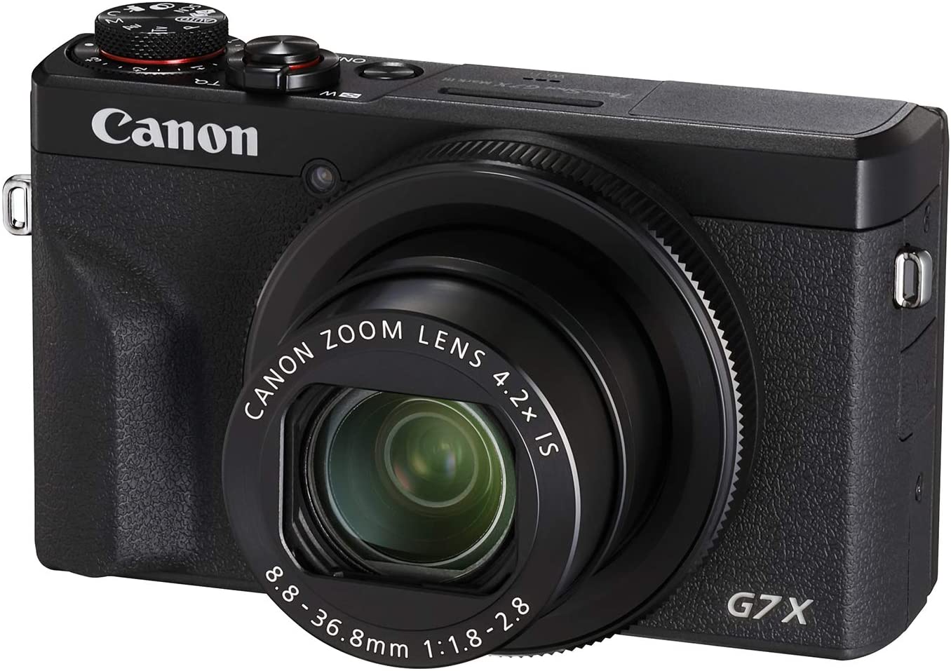 Canon PowerShot G7 X Mark III Digital Camera - BlackCamerasCommunicate your creativity with the PowerShot G7 X Mark III, and give your vlog or social media the quality it deserves. Incredible 4K video, bold 20.1-megapixel photos and high-speed shooting su