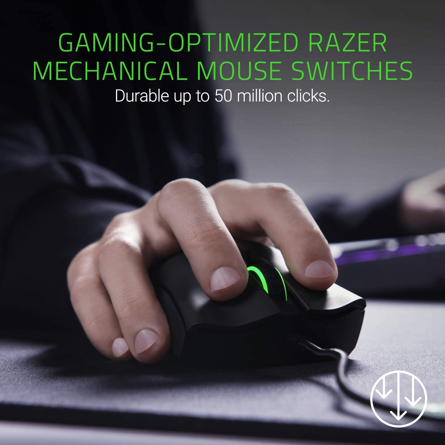Razer Death Adder Elite Wired Optical Gaming Mouse Black/Green