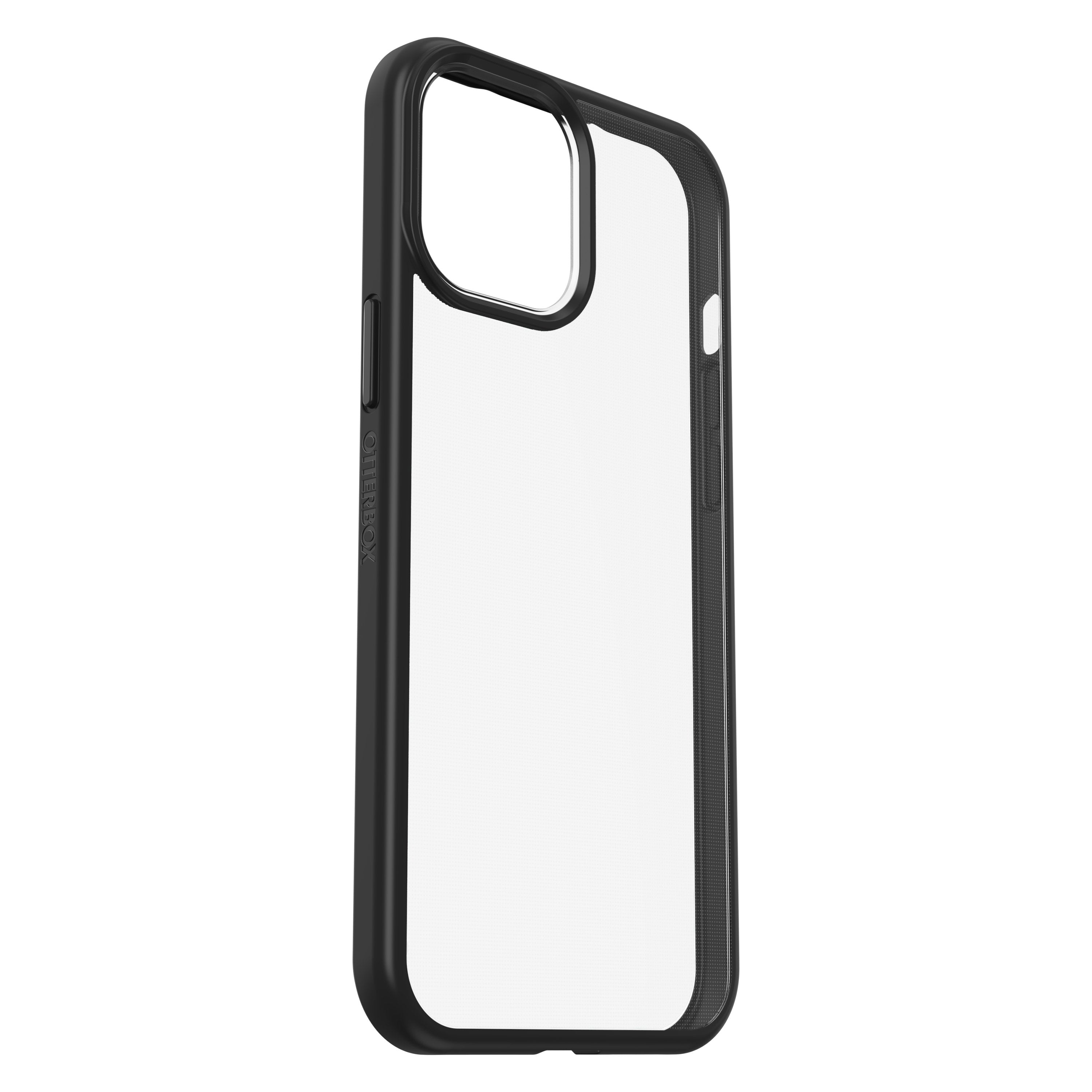 OtterBox Apple iPhone 12 Pro Max React Clear case - Ultra-Slim and Lightweight Cover w/ Military Grade Drop Protection, Wireless Charging Compatible - Clear w/ Black Frame