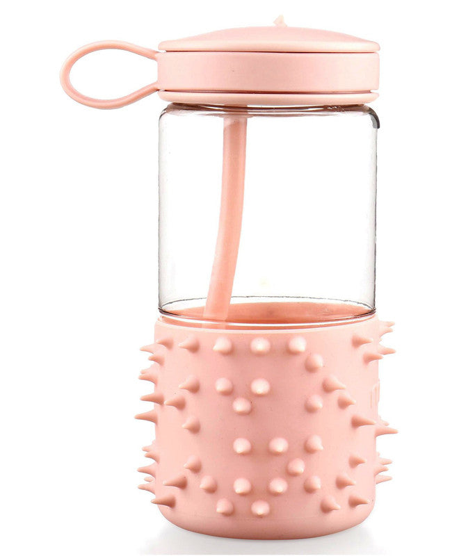 Melii Spikey Water Bottle 17 oz - PinkNursing & FeedingThe soft silicone spikes on our water bottle are great for fidgeting and sensory exploration. Great for use at home, in a lunch box, at sports games or on the go. Great for outdoor and indoor activiti