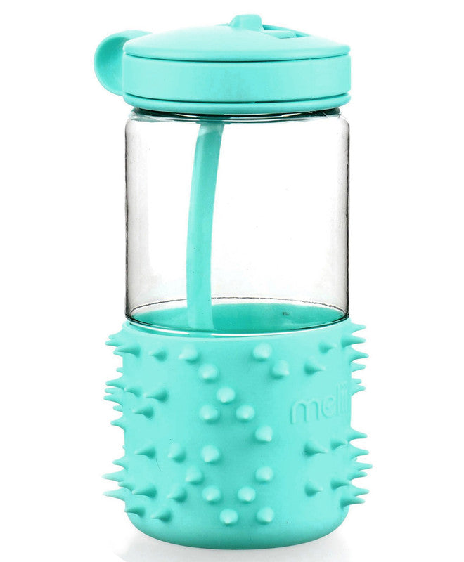 Melii Spikey Water Bottle 17 oz - MintNursing & FeedingThe soft silicone spikes on our water bottle are great for fidgeting and sensory exploration. Great for use at home, in a lunch box, at sports games or on the go. Great for outdoor and indoor activiti