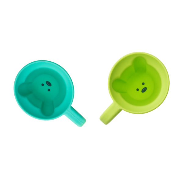 Melii Silicone Bear Mug - 2 Pack (Mint & Turquoise)Nursing & FeedingWe are parents whose energy is fueled by an abundance of caffeine! This mug was designed for kids who love to pretend that they’re drinking coffee just like grownups (let’s be honest it’s