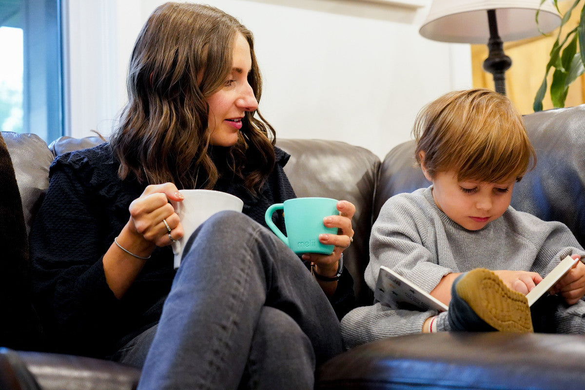 Melii Silicone Bear Mug - 2 Pack (Mint & Turquoise)Nursing & FeedingWe are parents whose energy is fueled by an abundance of caffeine! This mug was designed for kids who love to pretend that they’re drinking coffee just like grownups (let’s be honest it’s