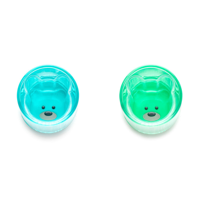 Melii Double Walled Bear Cup 145 ml - 2 Pack (Turquoise & Green)Nursing & FeedingOur adorable Double-Walled Bear Cup will make your kid smile with each sip. The suspended bear shape can be seen from all angles. And when your child is fully hydrated after