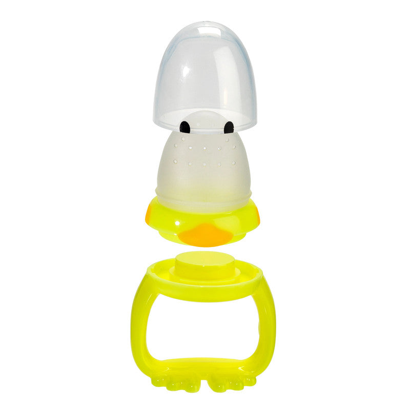 Melii Duck Fresh Feeder - 2 Pack YellowNursing & FeedingThese 100% silicone perforated bulbs are the perfect way to safely introduce first solid foods to babies. The small holes in the silicone bulbs allows baby to safely taste small amounts of food. The