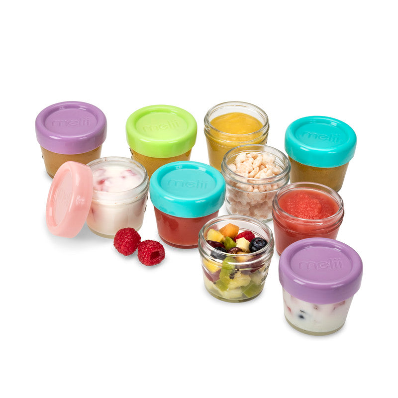 Melii Glass Food Container (4oz) - 12 Piece Set