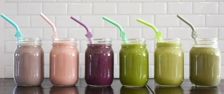 Melii 6 Silicone Straws with Cleaning Brush - Animals clip DesignNursing & FeedingBabies and kids can have fun sipping on their favorite drinks with our animal-shaped, multi-coloured, 100% food grade silicone straws! Includes a bulldog, cat, shark, dinosa