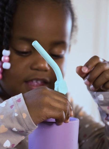 Melii 6 Silicone Straws with Cleaning Brush - Animals clip DesignNursing & FeedingBabies and kids can have fun sipping on their favorite drinks with our animal-shaped, multi-coloured, 100% food grade silicone straws! Includes a bulldog, cat, shark, dinosa