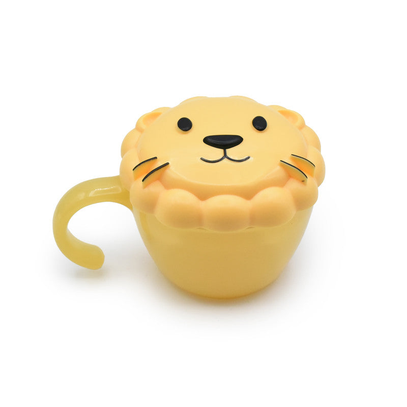 Melii Snack Container with Finger Trap - Yellow Lion