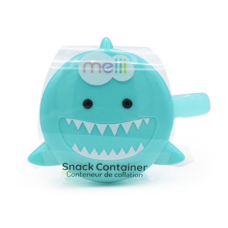 Melii Snack Container with Finger Trap - Turquoise SharkNursing & FeedingYour toddler and kids can carry and store snacks in adorable style! This kid-sized, cute animal themed, playful, food storage container makes snacking fun which encourages independen