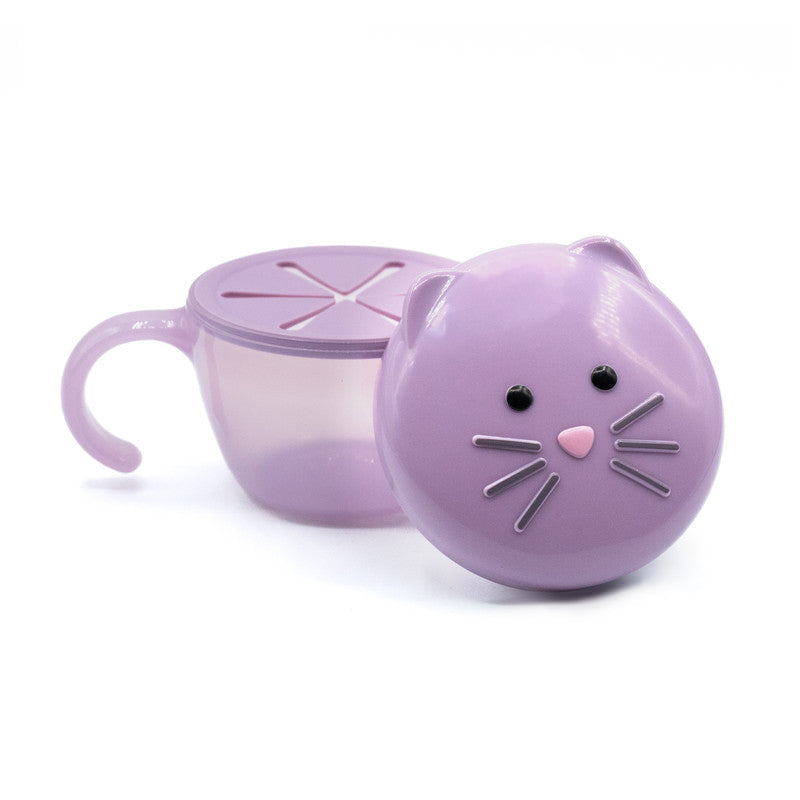 Melii Snack Container with Finger Trap - Purple CatNursing & FeedingYour toddler and kids can carry and store snacks in adorable style! This kid-sized, cute animal themed, playful, food storage container makes snacking fun which encourages independent sna